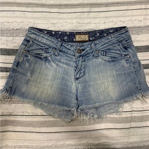 PAIGE  Denim Shorts Size 25 Well Loved